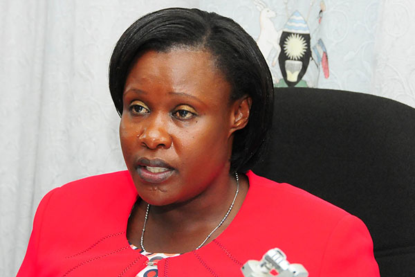 The Minister of Education, Sports, Science and Technology, Jessica Alupo,