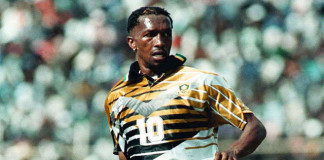 South Africa's greatest ever footballers, John 'Shoes' Moshoeu,