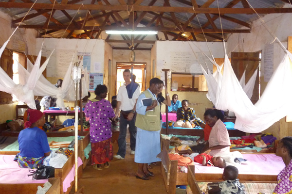 Malaria Clinic in Tanzania helped by SMS for Life and IBM LotusLive.com cloud computing.