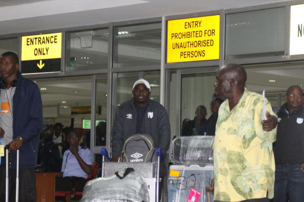 Botswana team arriving at Entebbe