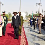 President Museveni accompanied by King Salman bin Abdulaziz Al Saud inspects a guard honour at the King’s palace in Riyadh Saudi Arabia-2