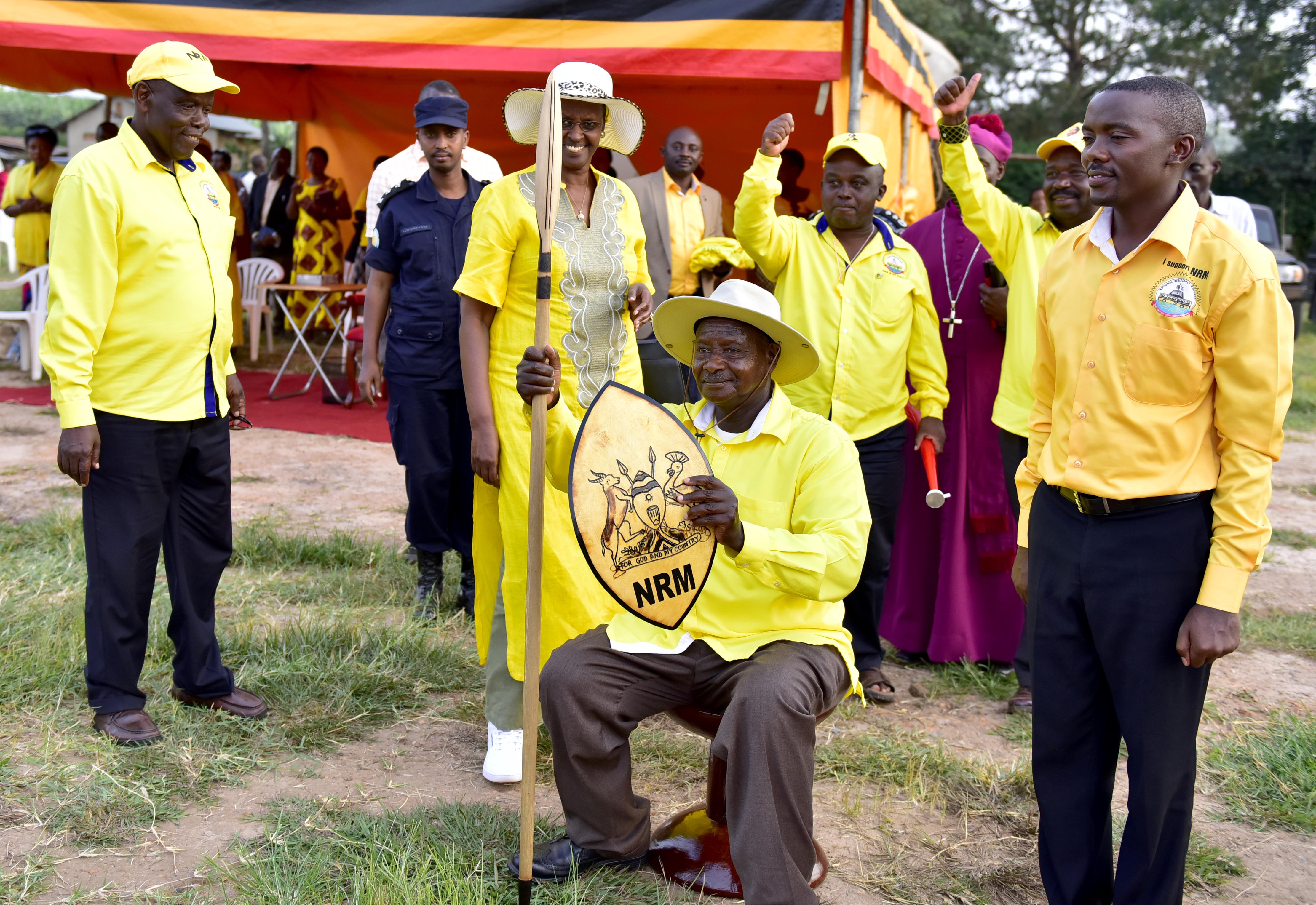 Museveni campaigns at Kyamate 
