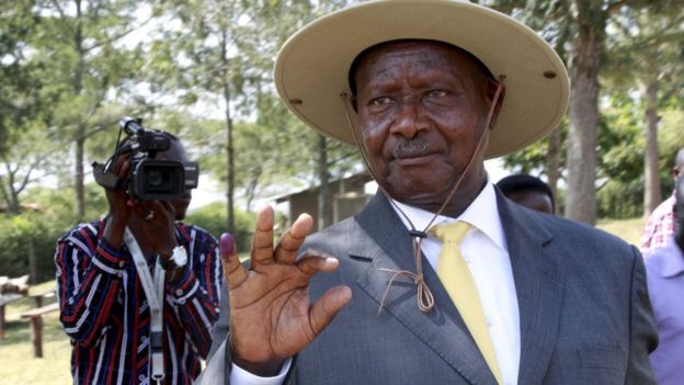 President Yoweri Museveni won a fifth term