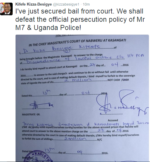 Besigye court