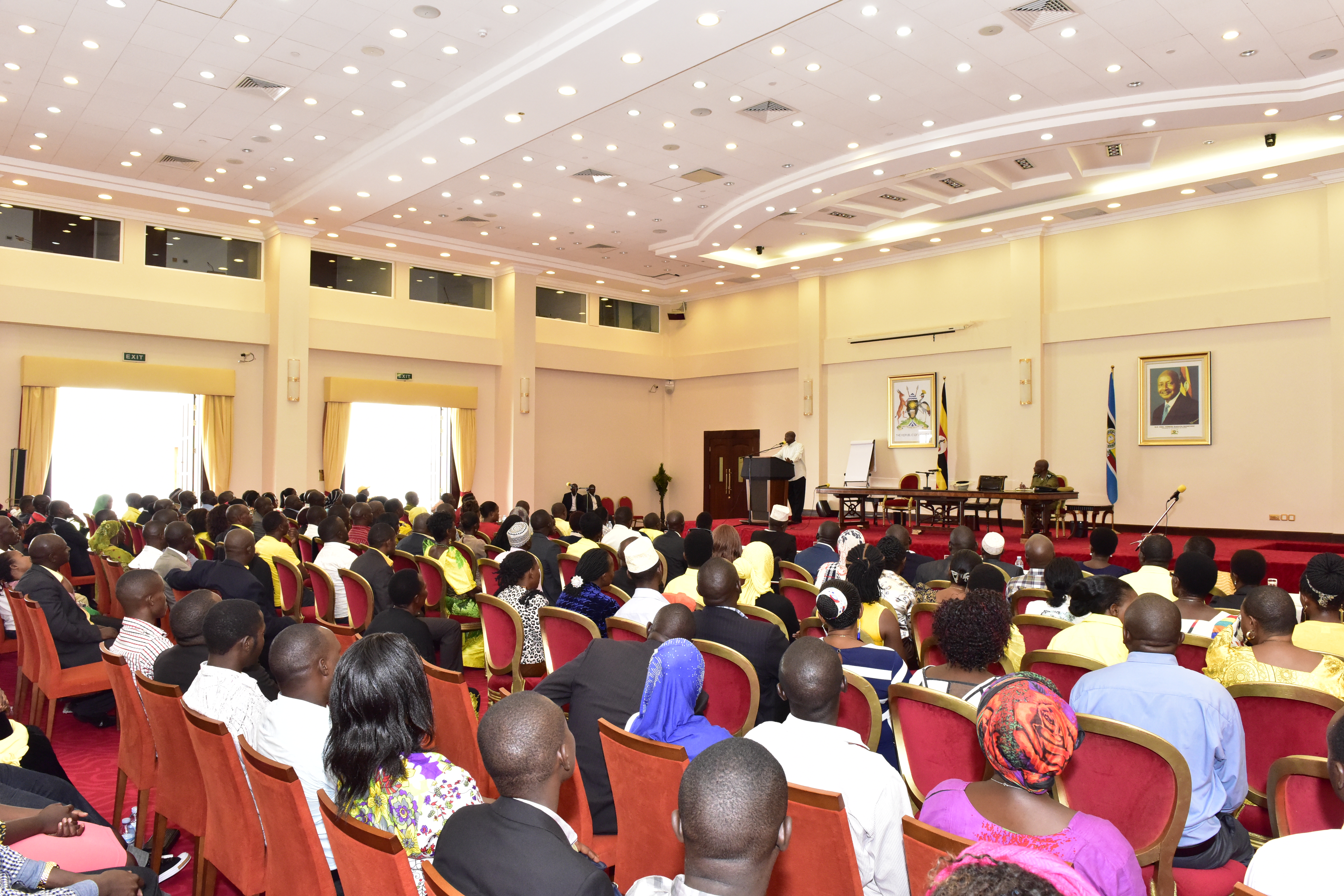 KCCA Councillors-elect listen to President Yoweri Museveni at State House