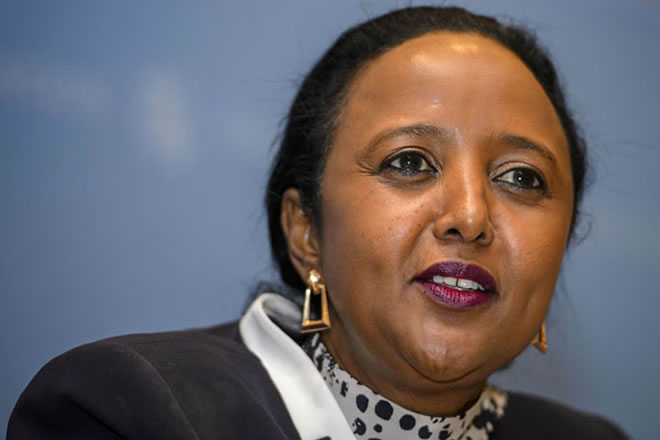DEFENDED HOLDING AU ELECTIONS. Kenya's Cabinet Secretary for Foreign Affairs Amina Mohamed