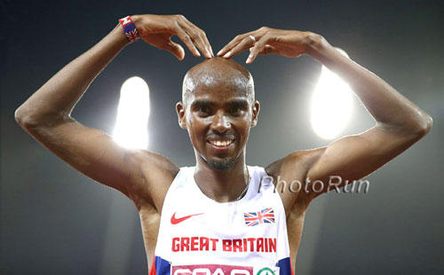 Olympic 10.000m champion Mo Farah of Great Britain. runnersworld.com