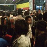 Crowds at the Mr and Miss Pride Uganda pageant are detained by police.