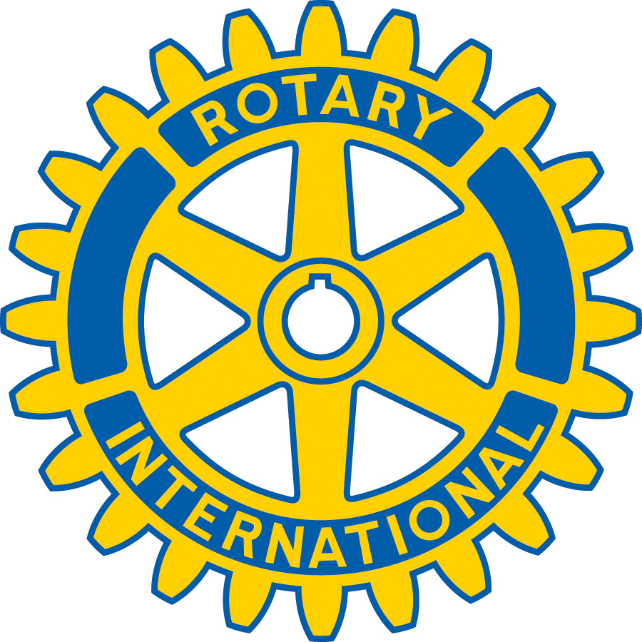 The logo of Rotary International 