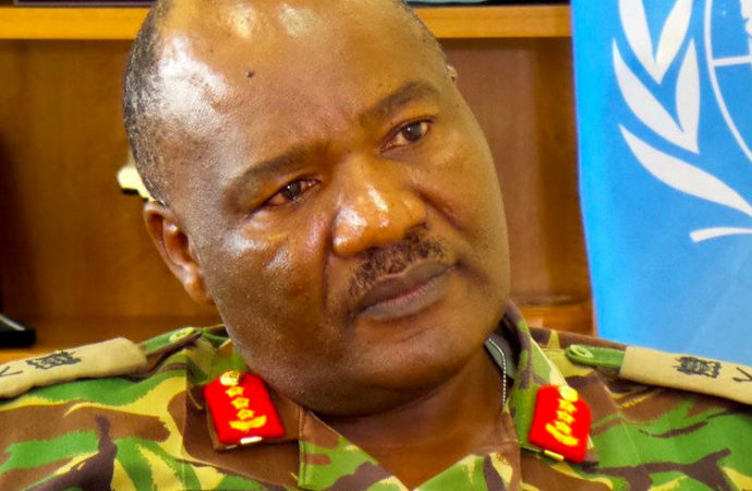 SACKED: Kenyan UNMISS Commander Lt Gen Johnson Mogoa Kimani Ondieki. The South Sudan government wants him reinstated.