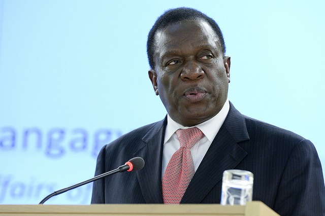 ON THE PROWL FOR PRESIDENCY? Zimbabwe Vice President Emmerson Mnangagwa