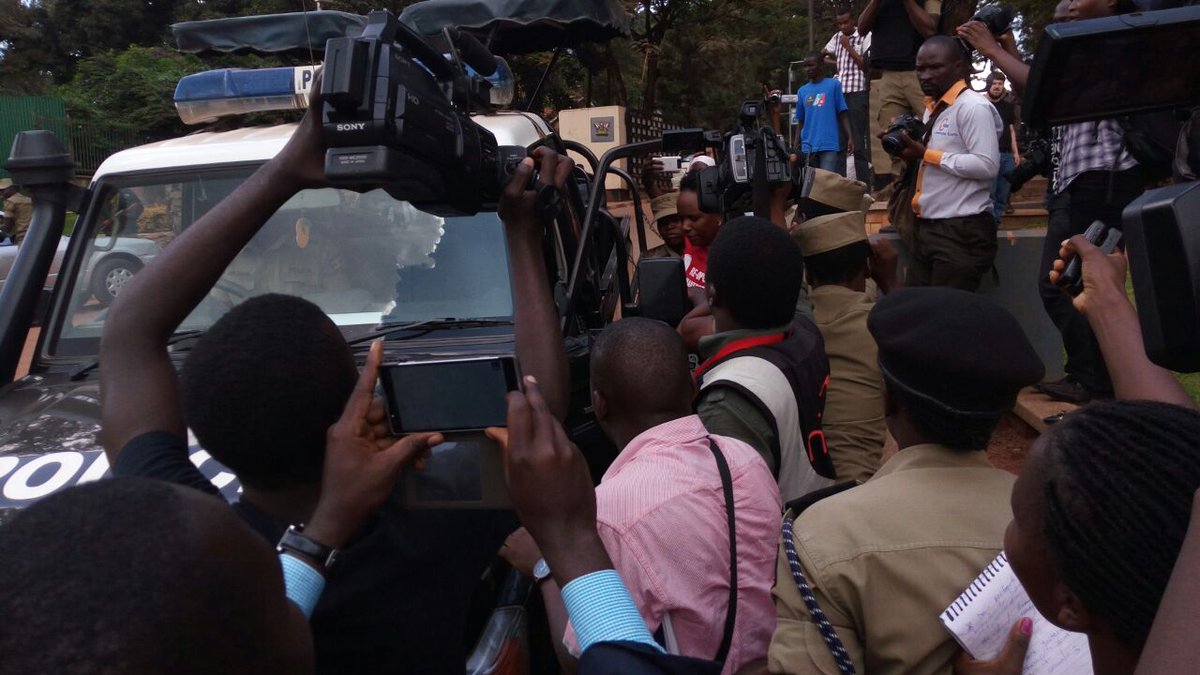 ARRESTS: Police arrests demonstrators over the re-opening of Makerere University.