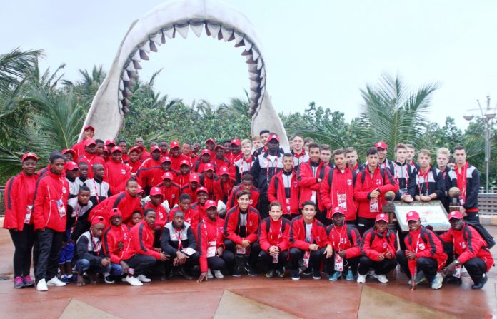 2017 COPA Coca-Cola Global Cup teams with their coaches