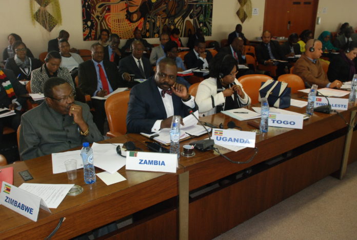 Deputy Speaker Jacob Oulanyah attending the ACP-EU assembly in Brussels