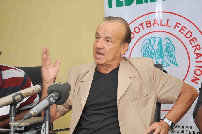Super Eagles Coach Gernot Rohr