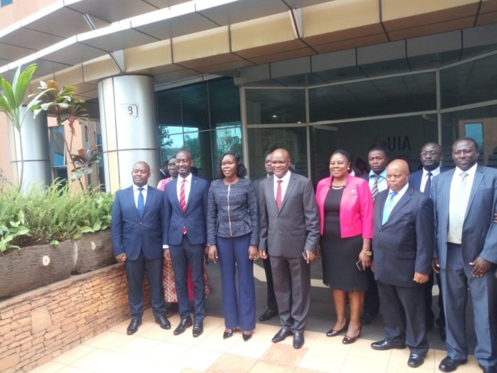 Minister Anit (third from left) with new UIA board members