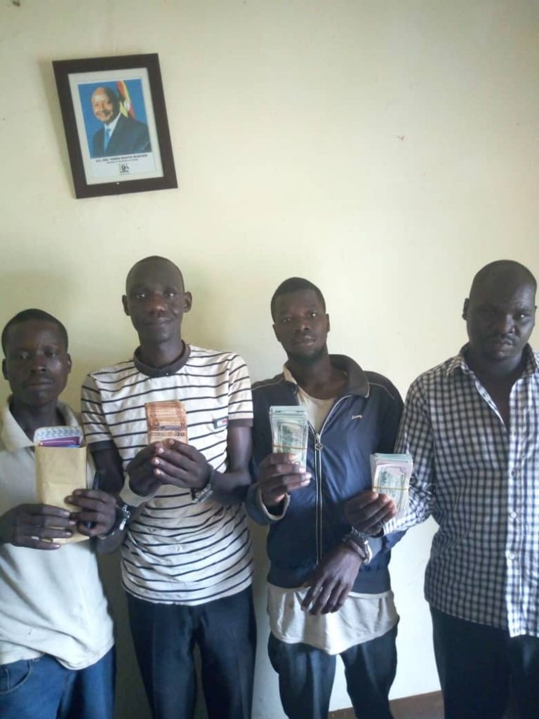 Police in Lira arrest four men with fake dollars and pounds