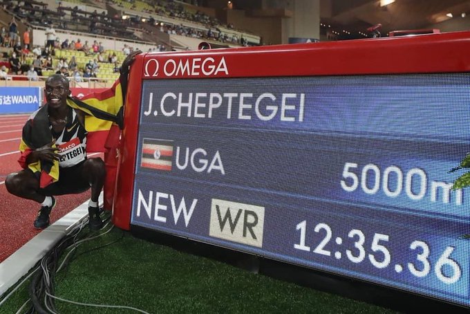 How Joshua Cheptegei broke 5000m world record in Monaco Diamond League