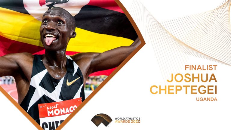 Joshua Cheptegei shortlisted for Male World Athlete of the Year 2020