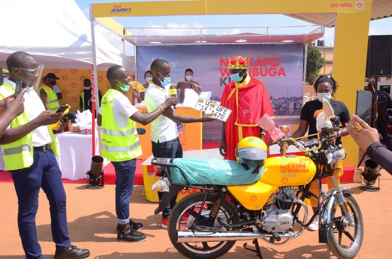 Kyengera boda-boda rider wins motorcycle in Shell Advance Wangula nga Kapo promotion