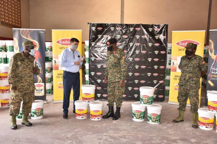 UPDF receives donation from Sadolin Paint as Tarehe Sita celebrations 2021 gear up