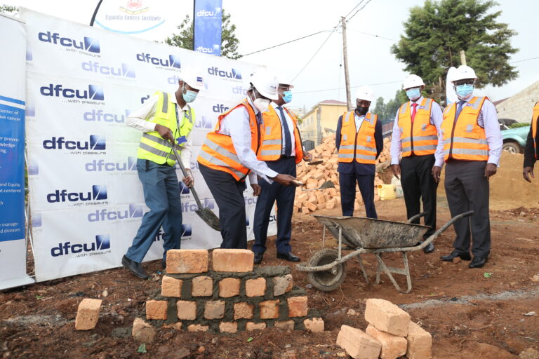 DFCU extends Shs80m towards construction of shelter at Uganda Cancer Institute