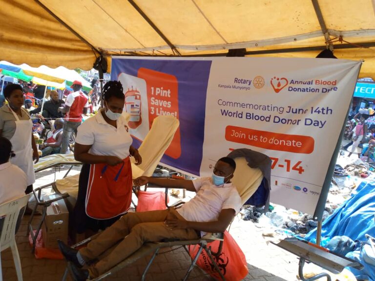 CCBA, Nakasero Blood Bank partner to carry out blood donation drive