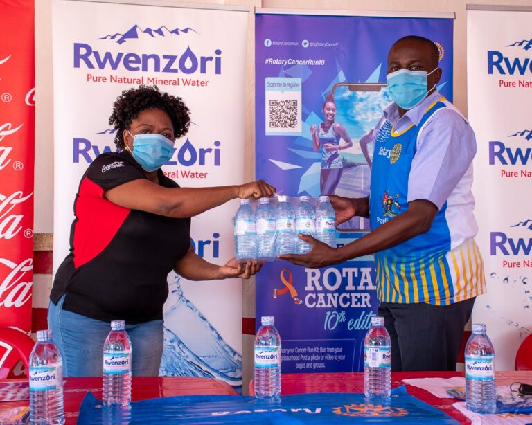 Rotary Uganda announces Rwenzori mineral water as sponsor of 2021 Rotary Cancer Run
