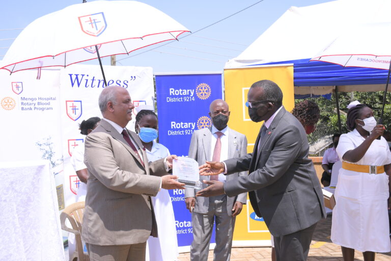 Rotary International applauds Absa Bank for contributing towards Mengo Hospital Blood Bank