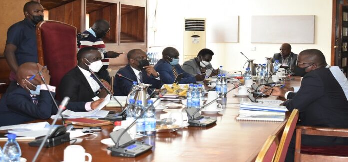 Officials from the Privatisation Unit appearing before the Committee