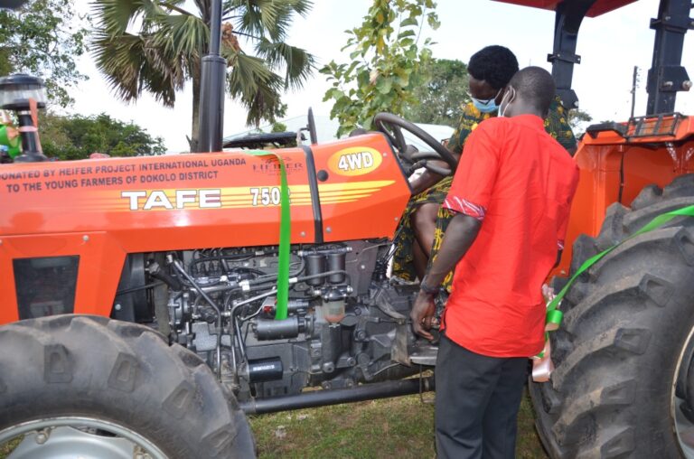 Heifer International donates tractor to Dokolo youth, farmer groups