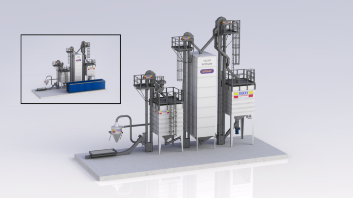 A professional system incorporating a Toxiscrub. (1)