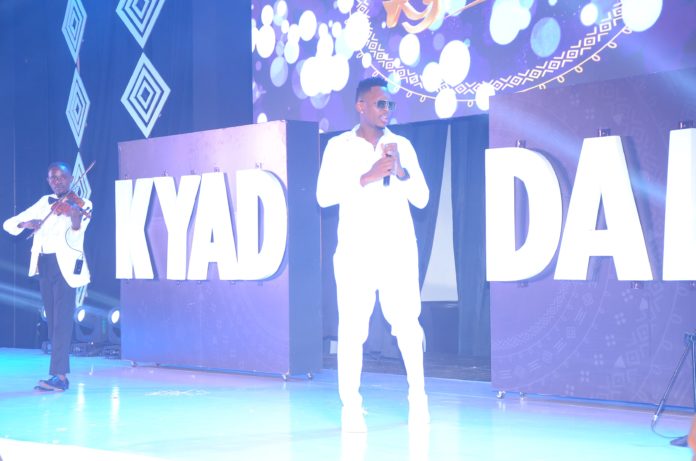 Allan Toniks entertaining guests at the screening