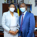 Speaker Among and MP Ssemujju.