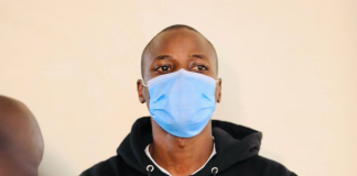 Singer Aien Skin and his bodyguard, Julius Mugabi in the dock.