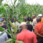 Farming undergoing a trianing at Yara Knowledge Center at Asili Farm