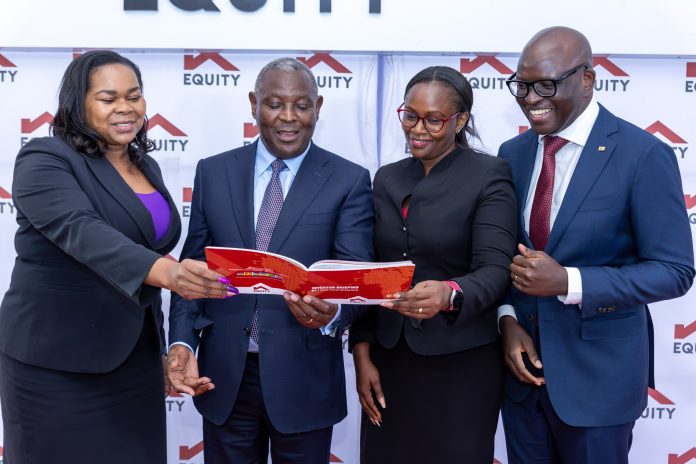 From Left to Right: Equity Life Assurance (Kenya) Limited Managing Director, Angela Okinda, Equity Group Managing Director and CEO, Dr. James Mwangi, Director Equity Group Foundation Operations, Dr. Joanne Korir and Equity Bank Kenya Managing Director, Moses Nyabanda, during the Half Year 2025 Investor Briefing event.