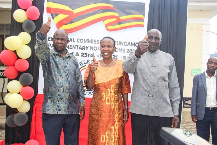 Kabasharira and Her Campaign Team after Nomination (Photo by Davidson Ndyabahika)